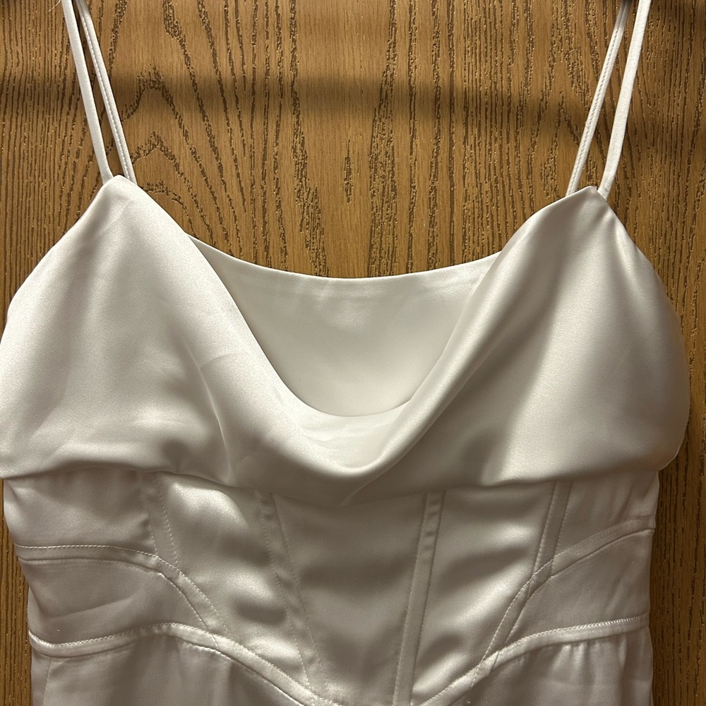 Small Zara White Mini Dress - Picture 3 of 4